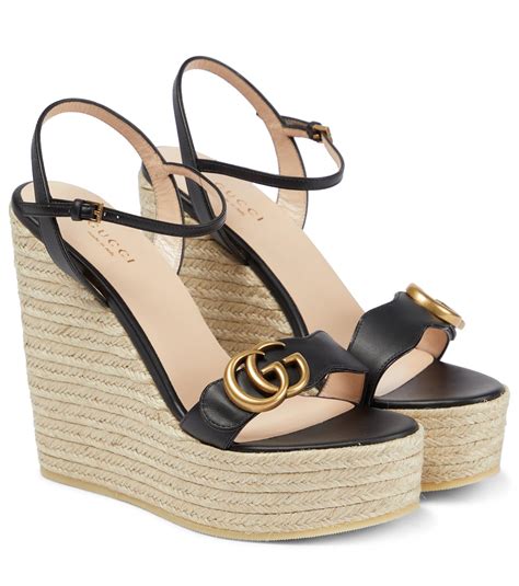 gucci espadrille wedge